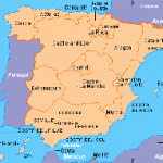kart over spanske regioner