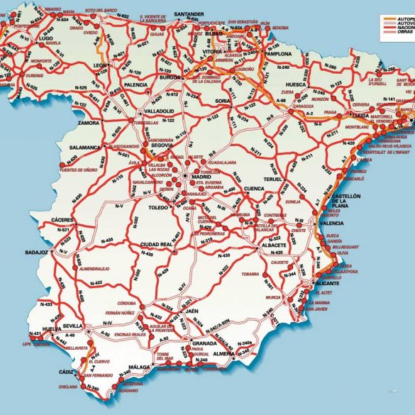 Kart Over Spania - Finn Frem På Reisen